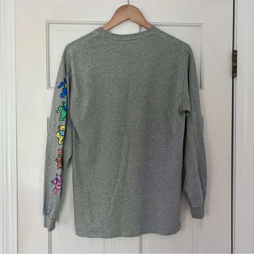 Grateful Dead Crew Neck Long Sleeve Shirt Heather Grey Men’s Medium - Picture 3 of 4